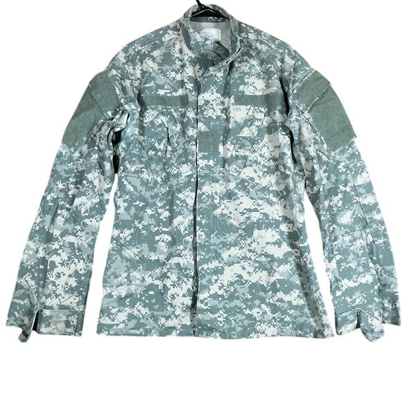 Army Combat Mens Coat ACU Green Camouflage UCP Uniform Digicam Small Long - Picture 1 of 13